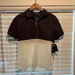 Navy and white Nike polo